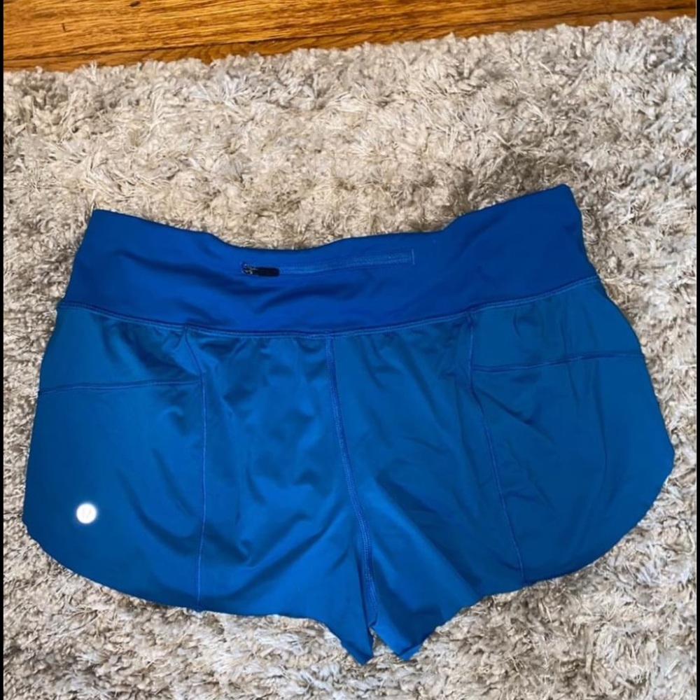 Lululemon Speed Shorts Marine Blue Size 10